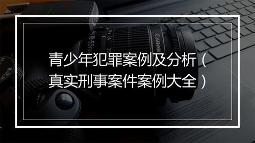 青少年犯罪案例及分析（真实刑事案件案例大全）