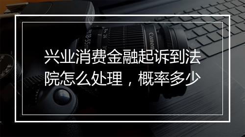 兴业消费金融起诉到法院怎么处理，概率多少