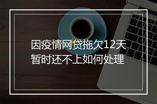 因疫情网贷拖欠12天暂时还不上如何处理