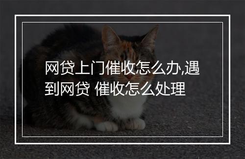 网贷上门催收怎么办,遇到网贷 催收怎么处理