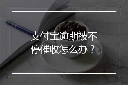 支付宝逾期被不停催收怎么办？
