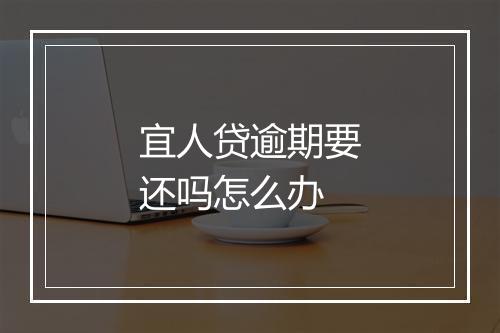 宜人贷逾期要还吗怎么办
