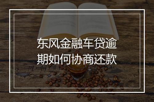 东风金融车贷逾期如何协商还款