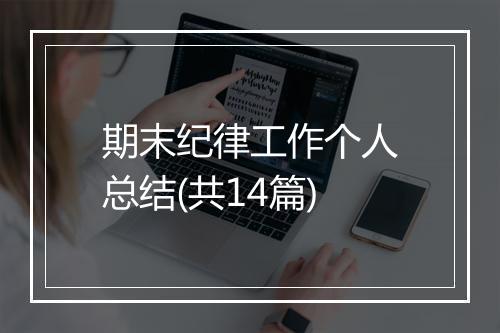 期末纪律工作个人总结(共14篇)