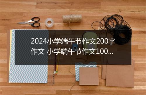 2024小学端午节作文200字作文 小学端午节作文100字甄选通用版10篇