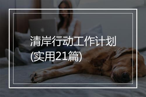 清岸行动工作计划(实用21篇)