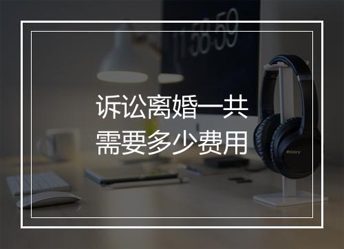 诉讼离婚一共需要多少费用