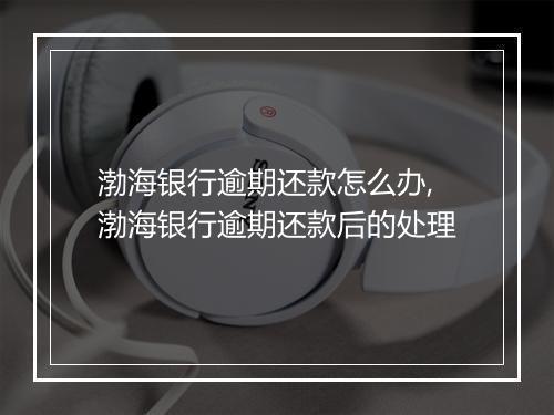 渤海银行逾期还款怎么办,渤海银行逾期还款后的处理