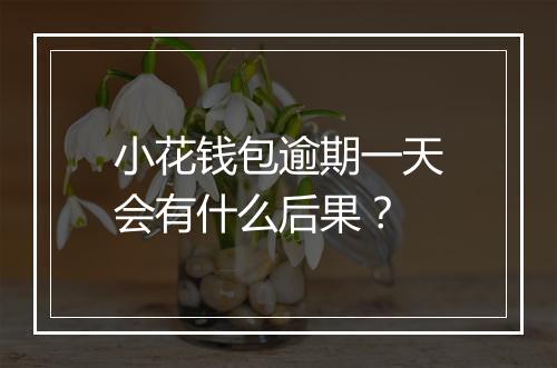 小花钱包逾期一天会有什么后果？