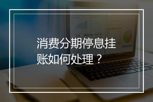 消费分期停息挂账如何处理？