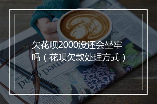欠花呗2000没还会坐牢吗（花呗欠款处理方式）