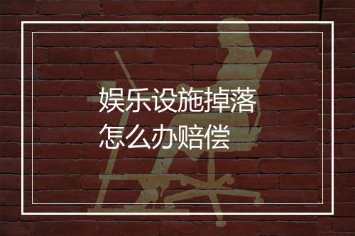 娱乐设施掉落怎么办赔偿