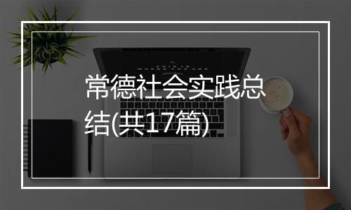 常德社会实践总结(共17篇)
