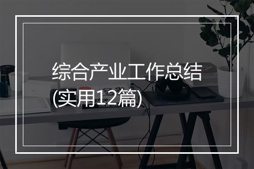 综合产业工作总结(实用12篇)