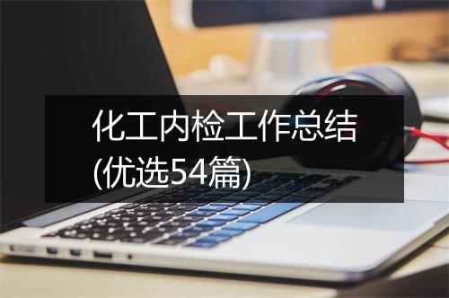 化工内检工作总结(优选54篇)