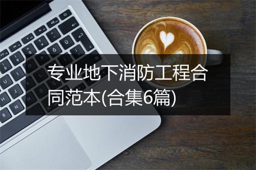 专业地下消防工程合同范本(合集6篇)