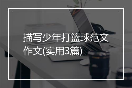 描写少年打篮球范文作文(实用3篇)