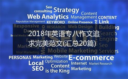 2018年英语专八作文追求完美范文(汇总20篇)