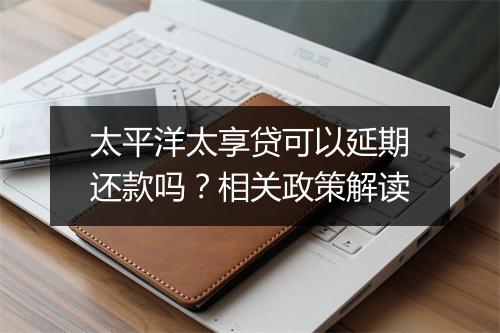 太平洋太享贷可以延期还款吗？相关政策解读