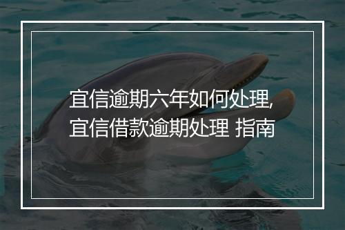 宜信逾期六年如何处理,宜信借款逾期处理 指南