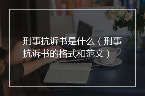 刑事抗诉书是什么（刑事抗诉书的格式和范文）