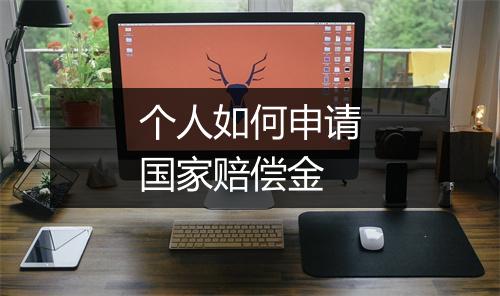 个人如何申请国家赔偿金