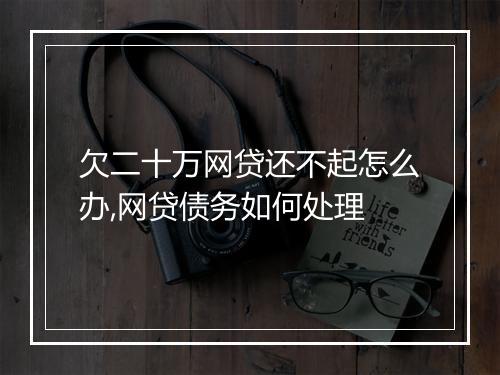 欠二十万网贷还不起怎么办,网贷债务如何处理