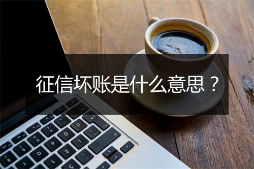 征信坏账是什么意思？