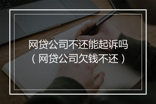 网贷公司不还能起诉吗（网贷公司欠钱不还）