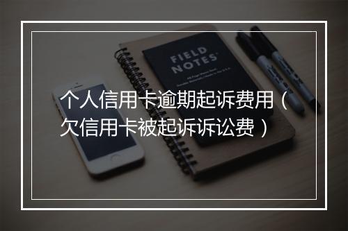 个人信用卡逾期起诉费用（欠信用卡被起诉诉讼费）