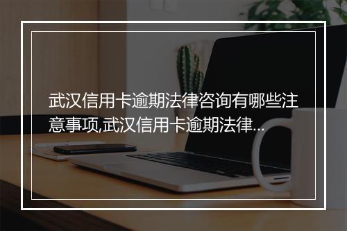 武汉信用卡逾期法律咨询有哪些注意事项,武汉信用卡逾期法律风险解析