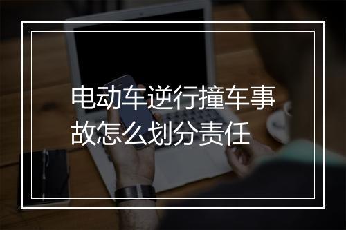 电动车逆行撞车事故怎么划分责任
