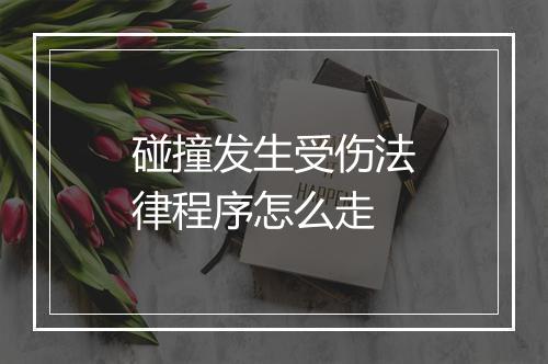 碰撞发生受伤法律程序怎么走