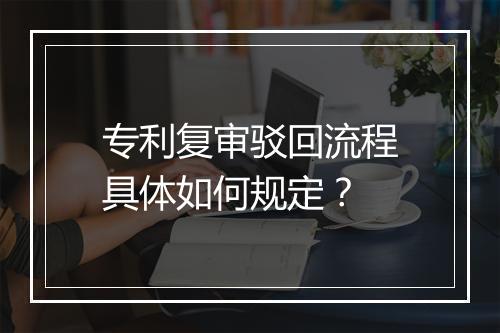 专利复审驳回流程具体如何规定？