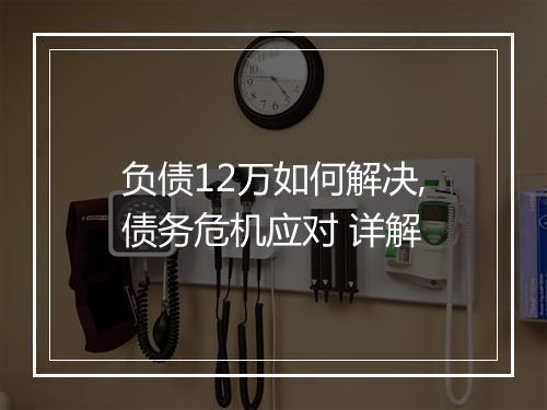 负债12万如何解决,债务危机应对 详解