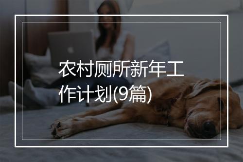 农村厕所新年工作计划(9篇)