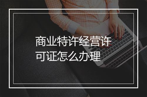 商业特许经营许可证怎么办理