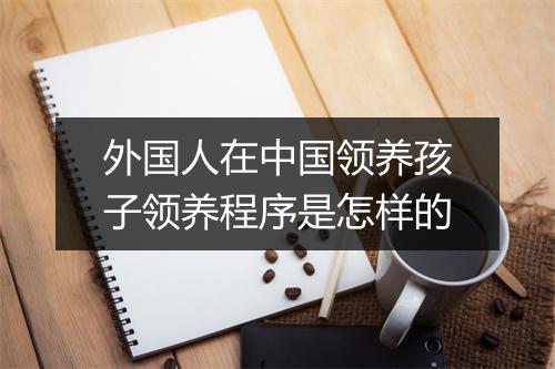 外国人在中国领养孩子领养程序是怎样的