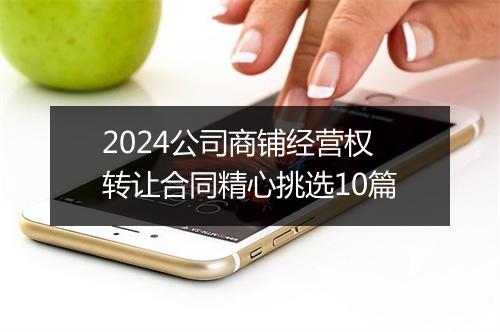 2024公司商铺经营权转让合同精心挑选10篇