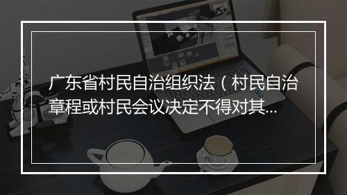 广东省村民自治组织法（村民自治章程或村民会议决定不得对其成员履行义务设置障碍或者进行不当限制）