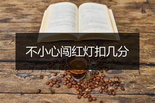 不小心闯红灯扣几分