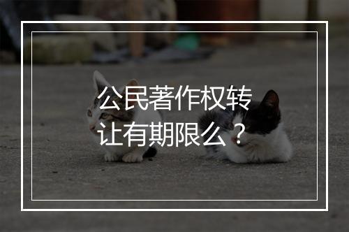 公民著作权转让有期限么？