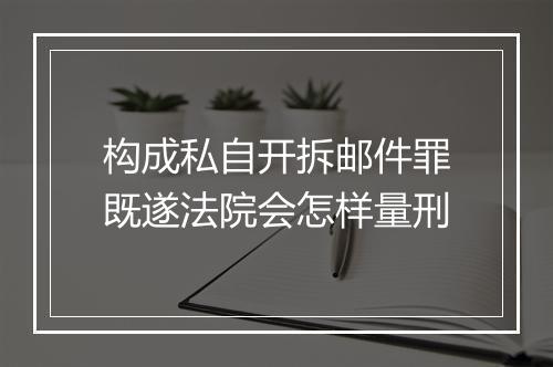 构成私自开拆邮件罪既遂法院会怎样量刑