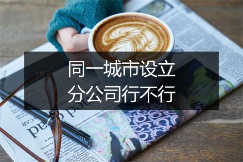 同一城市设立分公司行不行