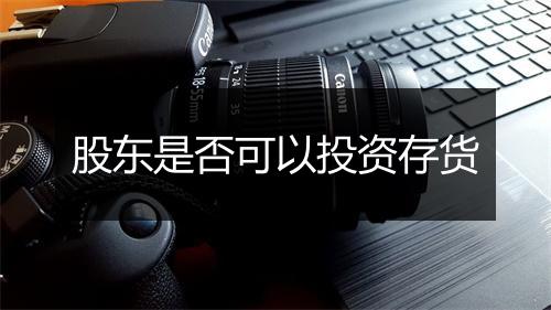 股东是否可以投资存货