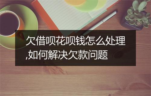 欠借呗花呗钱怎么处理,如何解决欠款问题