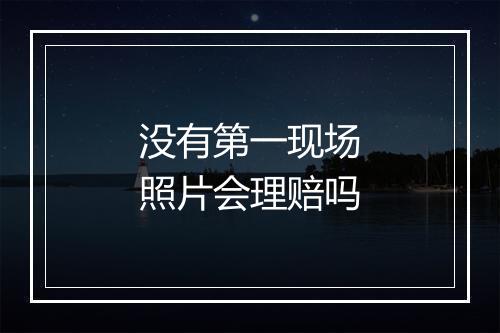 没有第一现场照片会理赔吗