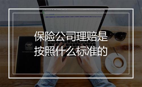 保险公司理赔是按照什么标准的