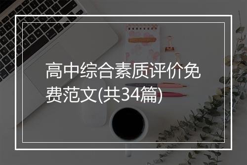 高中综合素质评价免费范文(共34篇)
