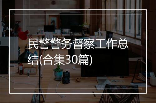 民警警务督察工作总结(合集30篇)